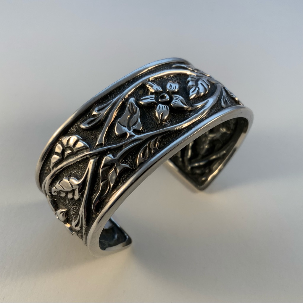 Silpada Designs Floral Retired Sterling Silver Bracelet